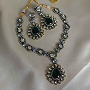 Victorian Monzonite & Emerald Set