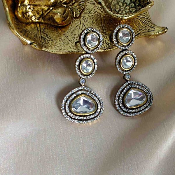 Monzonite Kundan Necklace Set