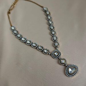 Monzonite Kundan Necklace Set