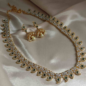 Gold & Diamond Mango Haaram Set
