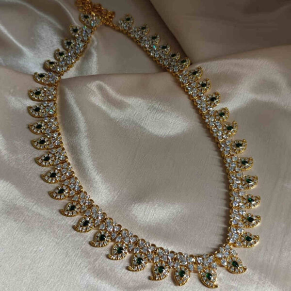 Gold & Diamond Mango Haaram Set
