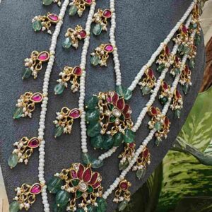 Jadau Kundan 3-Layer Sathlada Set
