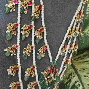 Jadau Kundan 3-Layer Sathlada Set