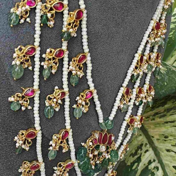 Jadau Kundan 3-Layer Sathlada Set