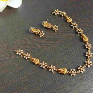Antique Gold Lakshmi Necklace Set