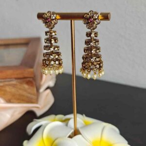 Twisted Antique Finish Simple Earrings