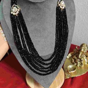Black Crystal & Victorian Brooch Haaram
