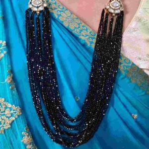 Black Crystal & Victorian Brooch Haaram