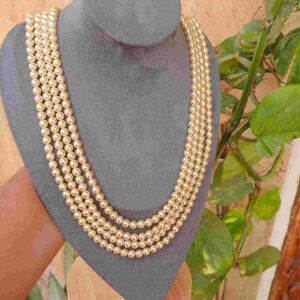Luxury 7mm 4-Layer Swarovski Pearl Mala